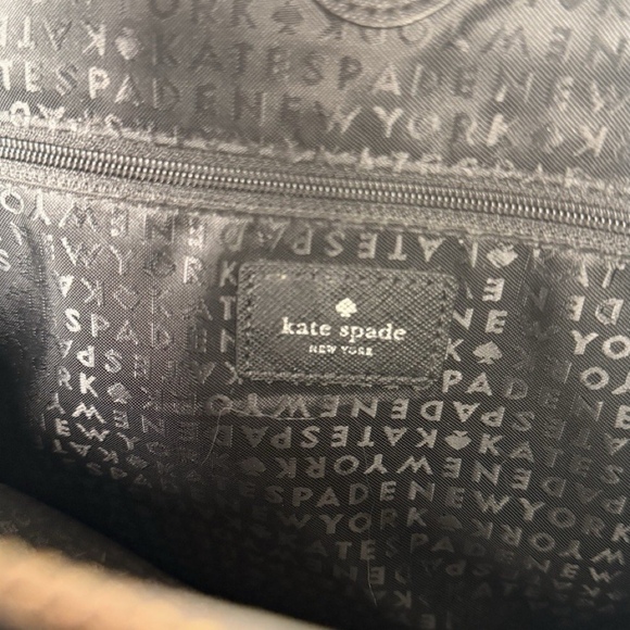 Kate Spade New York Black Saffiano Leather Satchel Crossbody Bag Gold Hardware - Picture 7 of 7